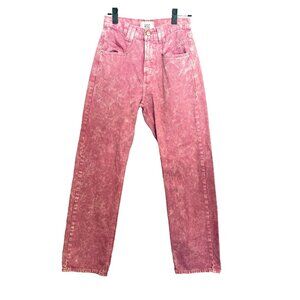 BDG Jeans Wmns 27 Cowboy Pink Acid Wash StraightLeg HighRise Valentine's Day